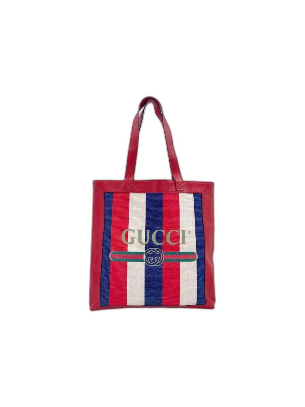 Gucci Handbag Canvas Leather Tricolor